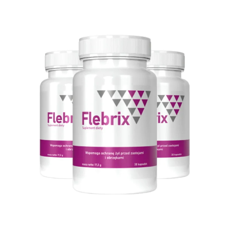 Flebrix — trzy opakowania suplementu diety po 30 kapsułek